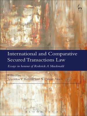 cover image of International and Comparative Secured Transactions Law